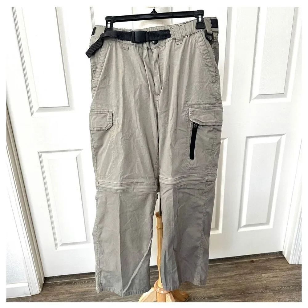 BC clothing tan mens convertible cargo pants